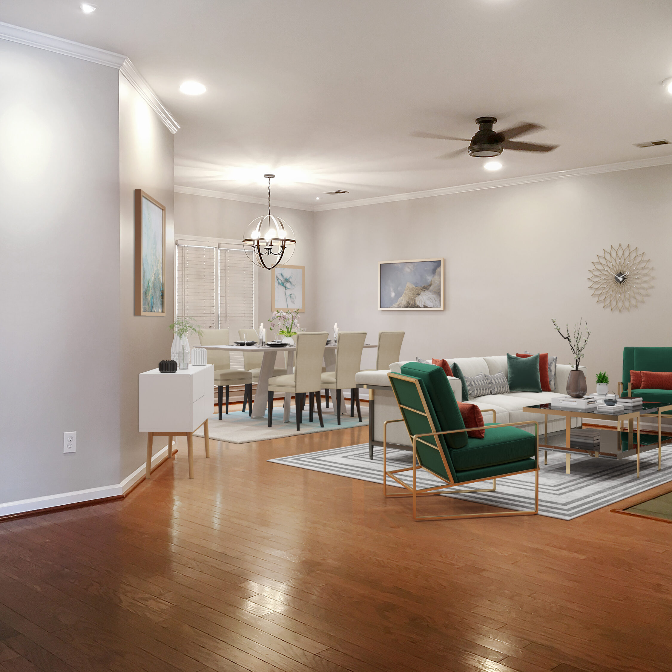 3981 Guilford Rd_Foyer to LivingRoom_and_Dining Room For Rent